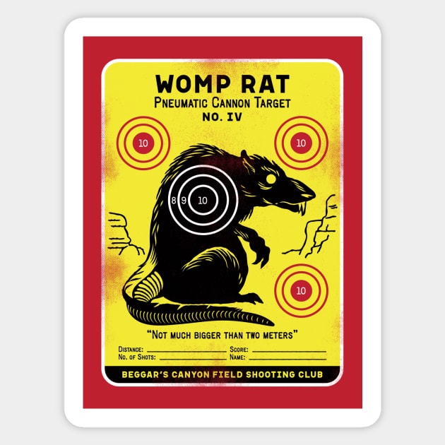 Womp Rat Target Sticker by toadyco